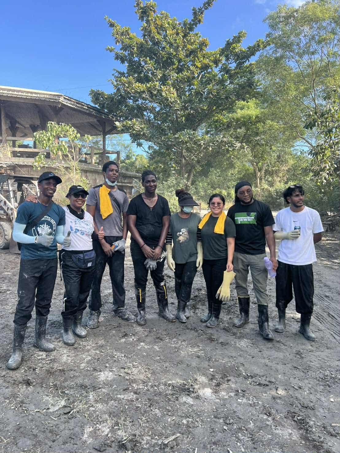 Volunteers together on site during the September 2025 Hualien cleanup